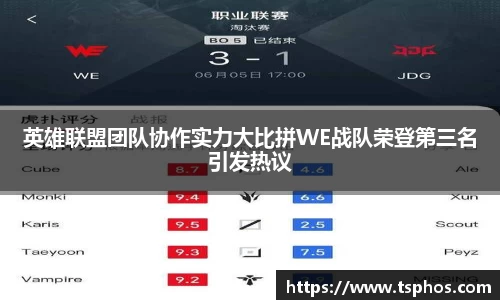 英雄联盟团队协作实力大比拼WE战队荣登第三名引发热议